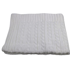 Little Bear Blanket 100% Cotton White