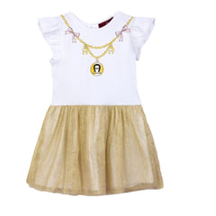 Aigner Dress With Necklace Print Golden