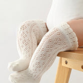 Macey Lace Knee High Beige